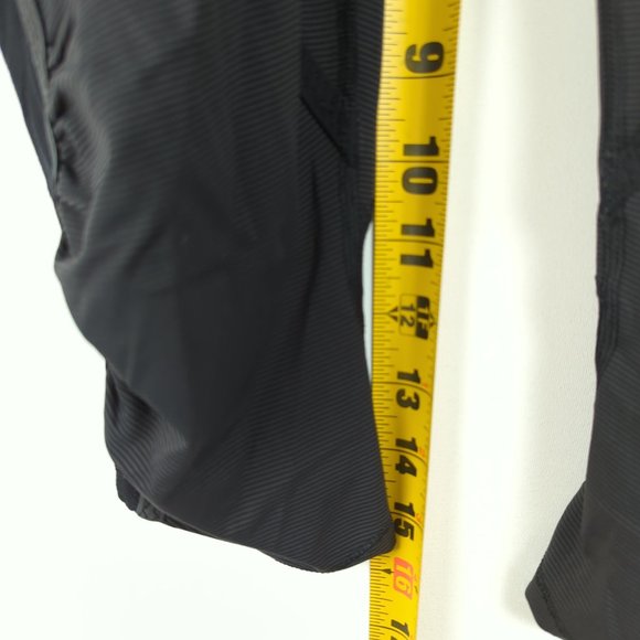 Lululemon Size 6 Run Pace Crop Women's Black/Gray Ruched Sides Active Leggings - Picture 8 of 10